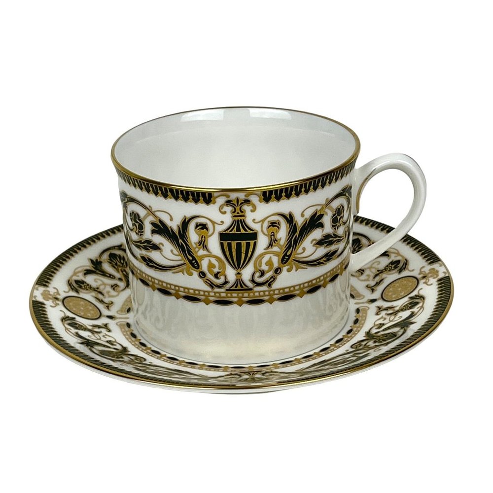 1969 Royal Worcester Windsor Fine Bone China Cup & Saucer White & Gold